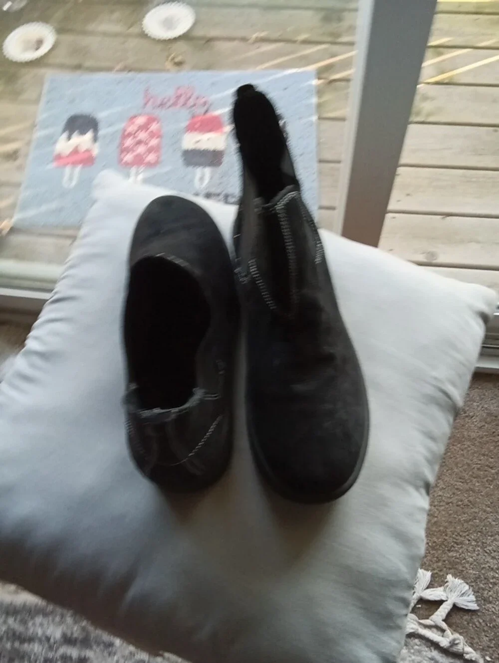 OtBt Suede Slip-On Ankle Boots